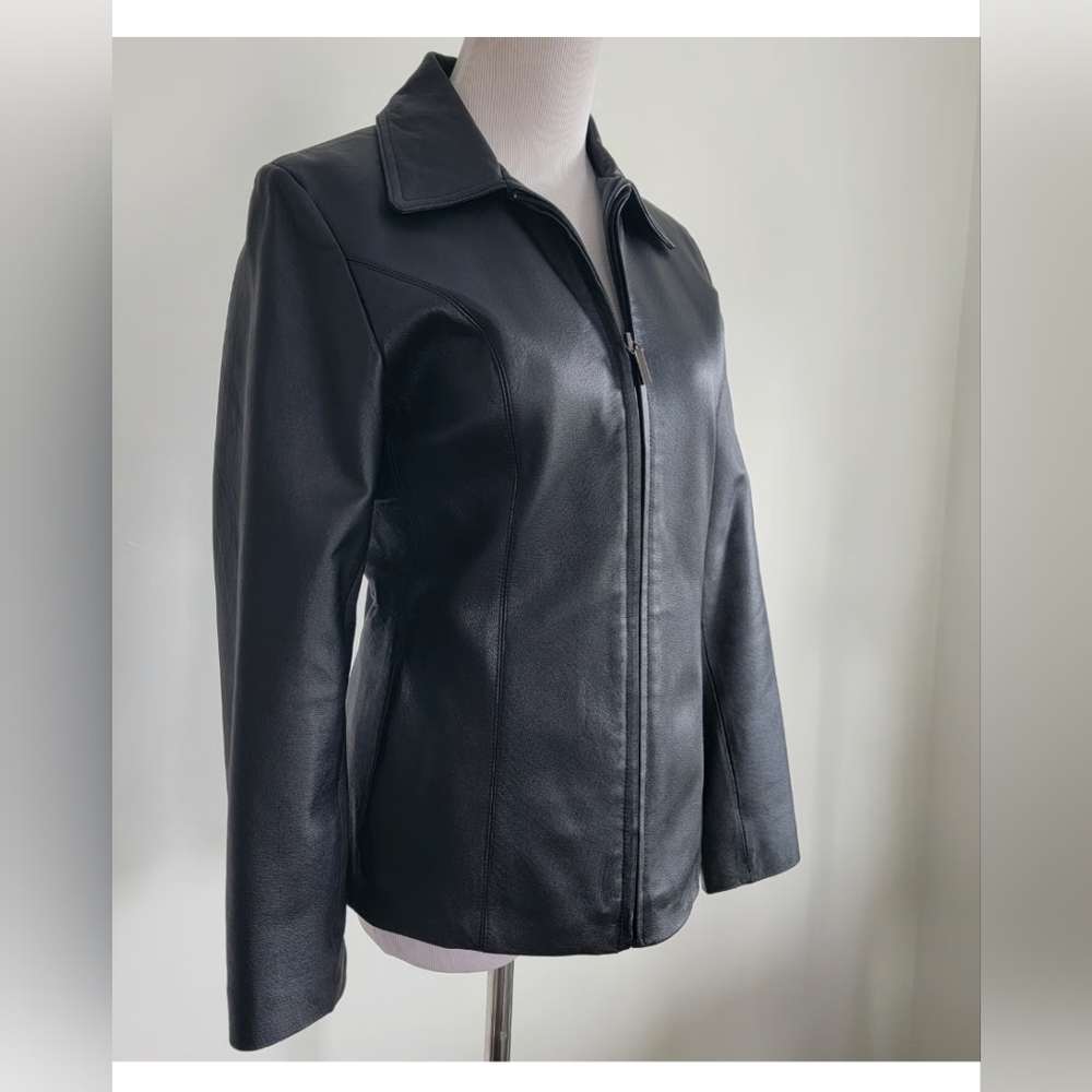 Worthington Classic Black Leather Jacket